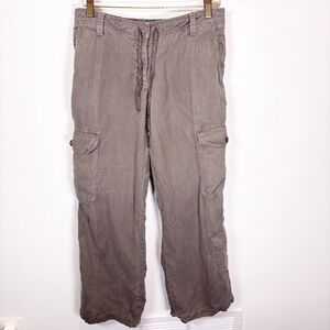 120% Lino Linen Cargo Pants